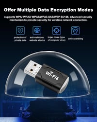 RUIZHI WiFi 6 USB Adapter AX900 Mbps Dual Band Vezeték Nélküli Hálózati Kártya PC Laptop Desktop Win7/10/11 MU-MIMO WPA 6