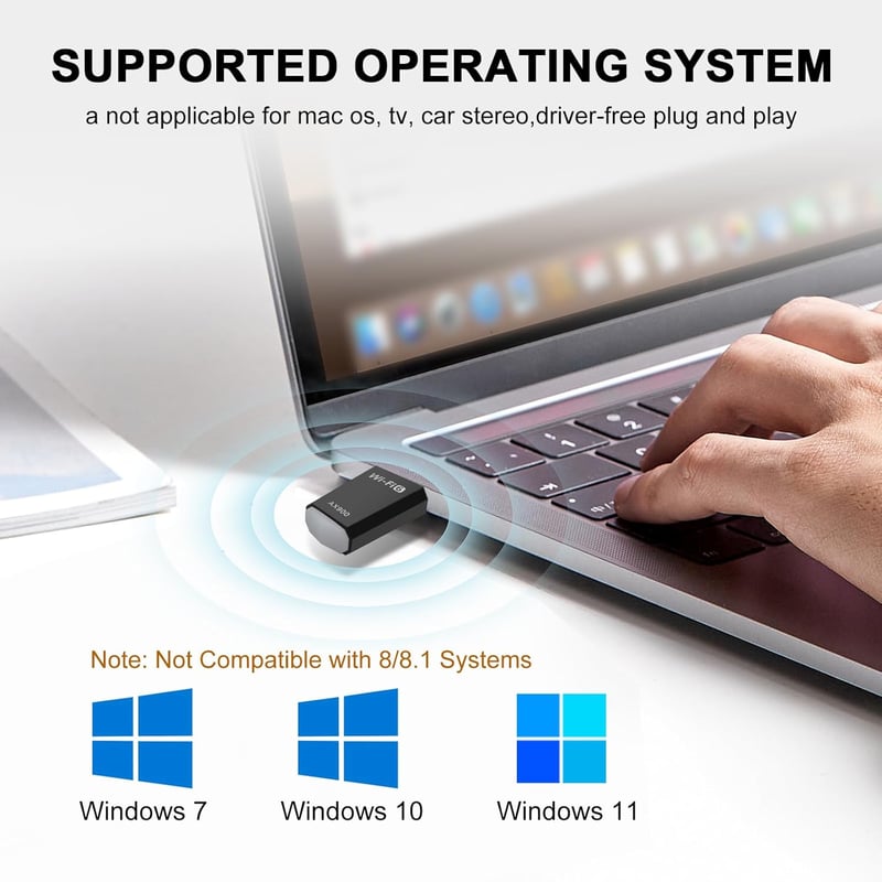 RUIZHI WiFi 6 USB Adapter AX900 Mbps Dual Band Vezeték Nélküli Hálózati Kártya PC Laptop Asztali Számítógép Windows 10/11