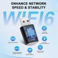 RUIZHI WiFi 6 USB Adapter AX900 Mbps Dual Band Vezeték Nélküli Hálózati Kártya PC Laptop Asztali Számítógép Windows 10/11 3
