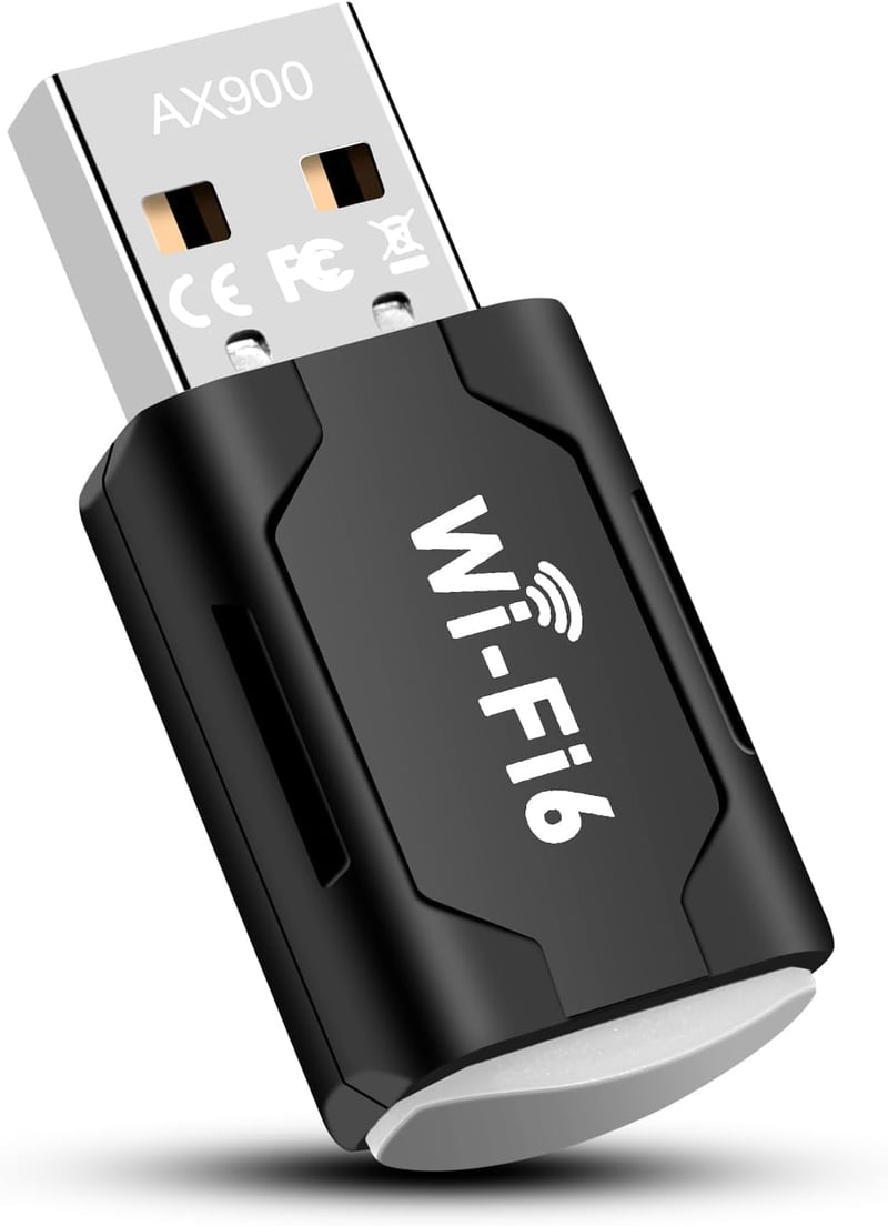 RUIZHI WiFi 6 USB Adapter AX900 Mbps Dual Band Vezeték Nélküli Hálózati Kártya PC Laptop Desktop Win7/10/11 MU-MIMO WPA