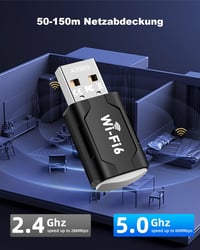 RUIZHI WiFi 6 USB Adapter AX900 Mbps Dual Band Vezeték Nélküli Hálózati Kártya PC Laptop Desktop Win7/10/11 MU-MIMO WPA 5