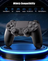 RUIZHI Wireless PS4 Kontroller - Playstation 4 Gamepad PC Kompatibilis Turbo Vibráció Gyro Szenzorokkal 7