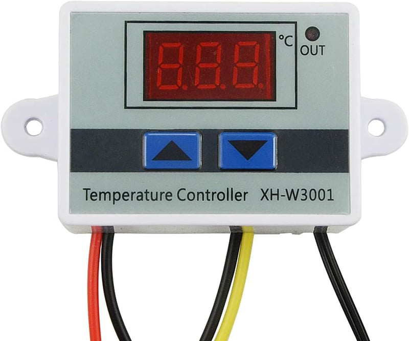 RUIZHI XH-W3001 Digitális Hőmérséklet Szabályozó 12V 120W LCD Kijelzővel Vízálló Szondával Termosztát Kapcsoló