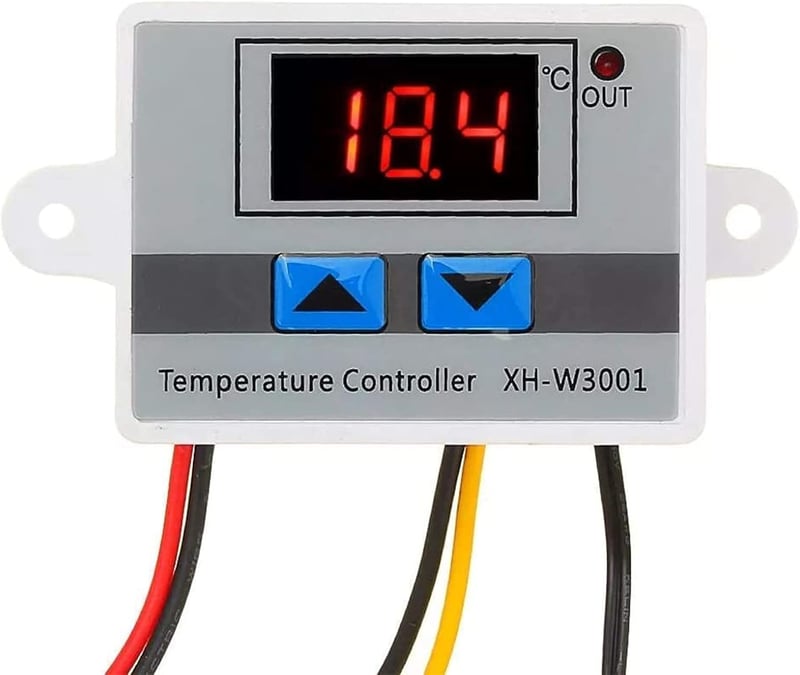 RUIZHI XH-W3001 Digitális Hőmérséklet Szabályozó 12V 120W LCD Kijelzővel Vízálló Szondával Termosztát Kapcsoló