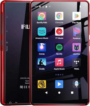 RUIZU MP3/MP4 lejátszó Spotify és WiFi támogatással, 163 GB, 4,5 colos érintőképernyő, 2000 mAh