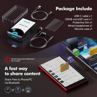 RUIZU MP3/MP4 lejátszó Spotify és WiFi támogatással, 163 GB, 4,5 colos érintőképernyő, 2000 mAh 7