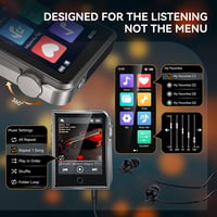RUIZU HiFi MP3 lejátszó, 64 GB, érintőgombos, fémház, microSD bővítés 128 GB-ig 4