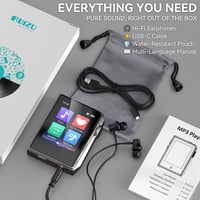 RUIZU HiFi MP3 lejátszó, 64 GB, érintőgombos, fémház, microSD bővítés 128 GB-ig 7