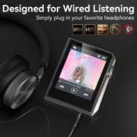 RUIZU HiFi MP3 lejátszó, 64 GB, érintőgombos, fémház, microSD bővítés 128 GB-ig 8