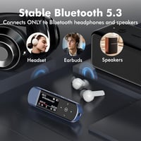 Prenosný 64 GB MP3 prehrávač RUIZU s Bluetooth 5.3, klipom, FM rádiom, diktafónom, vhodný na šport a beh, s prenosom súborov z mobilu 3