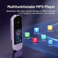 RUIZU 64GB Prenosný USB MP3 prehrávač, Bluetooth 5.3, klip, FM rádio, diktafón, prenos súborov z telefónu, ideálny na šport a beh 8