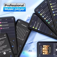 MP3 prehrávač RUIZU Bluetooth 5.3, 64 GB, HiFi Lossless zvuk, vstavaný HD reproduktor, kovové telo, dotykové tlačidlá, diktafón, vhodný na šport, rozšíriteľný na 128 GB 9