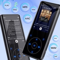 MP3 prehrávač RUIZU Bluetooth 5.3, 64 GB, HiFi Lossless zvuk, vstavaný HD reproduktor, kovové telo, dotykové tlačidlá, diktafón, vhodný na šport, rozšíriteľný na 128 GB 2