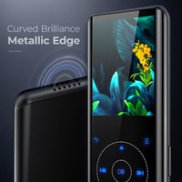 MP3 prehrávač RUIZU Bluetooth 5.3, 64 GB, HiFi Lossless zvuk, vstavaný HD reproduktor, kovové telo, dotykové tlačidlá, diktafón, vhodný na šport, rozšíriteľný na 128 GB 3