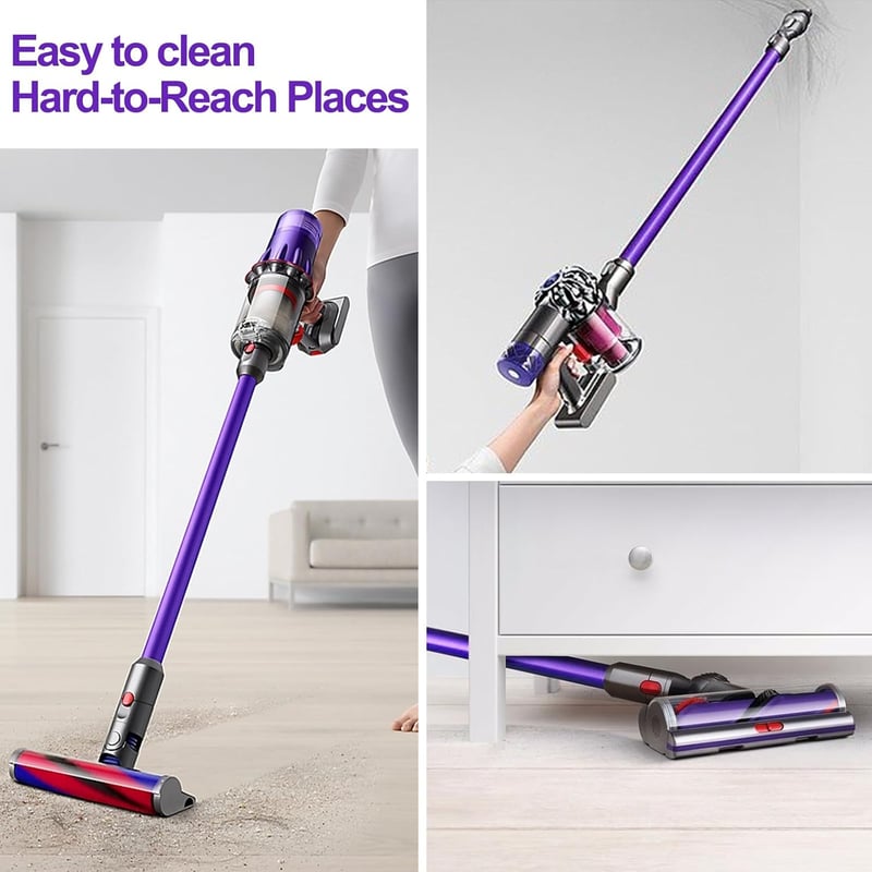 RUKHOOL 73 cm teleszkópos toldócső Dyson V15 V11 V10 V8 V7 porszívóhoz, gyorscsatlakozós szívócső hosszabbító