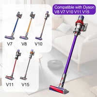 RUKHOOL 73 cm teleszkópos toldócső Dyson V15 V11 V10 V8 V7 porszívóhoz, gyorscsatlakozós szívócső hosszabbító 2