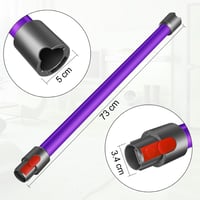 RUKHOOL 73 cm teleszkópos toldócső Dyson V15 V11 V10 V8 V7 porszívóhoz, gyorscsatlakozós szívócső hosszabbító 7