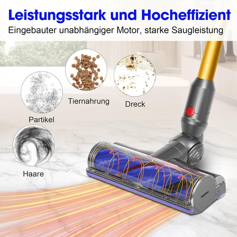 RUKHOOL Elektromos Padlófej Dyson V8 V10 V11 V15 Turbó Kefe Csere Alkatrész