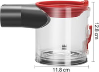 RUKHOOL Porzó Tartály Dyson V8 V7 Porszívóhoz - Pótalkatrész SV10 SV11 Modellekhez Porgyűjtő Edény Csere Alkatrész 6