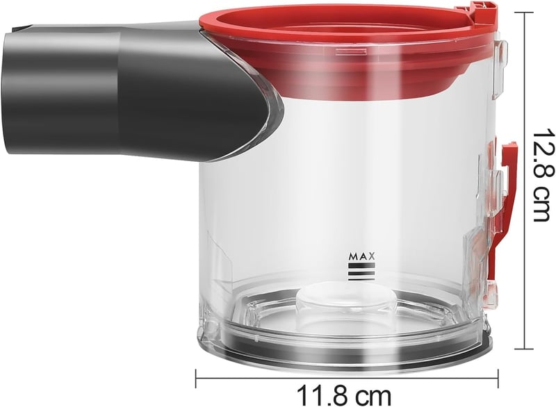 RUKHOOL Porzó Tartály Dyson V8 V7 Porszívóhoz - Pótalkatrész SV10 SV11 Modellekhez Porgyűjtő Edény Csere Alkatrész