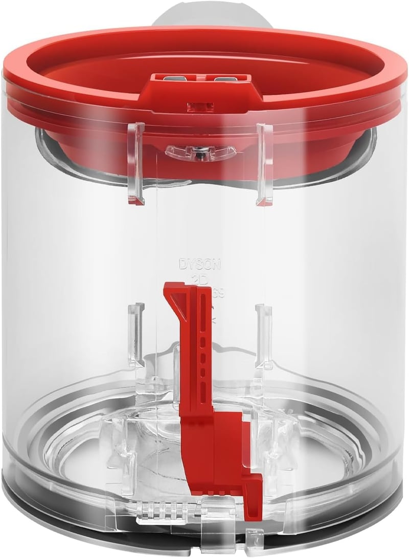 RUKHOOL Porzó Tartály Dyson V8 V7 Porszívóhoz - Pótalkatrész SV10 SV11 Modellekhez Porgyűjtő Edény Csere Alkatrész
