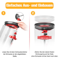 Inel de etanșare RUKHOOL pentru aspirator Dyson V11 V15 SV14 SV15 SV17 SV22 SV28 - Garnitură de cauciuc de schimb pentru recipientul de praf cu șurubelniță 6