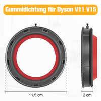 Inel de etanșare RUKHOOL pentru aspirator Dyson V11 V15 SV14 SV15 SV17 SV22 SV28 - Garnitură de cauciuc de schimb pentru recipientul de praf cu șurubelniță 5