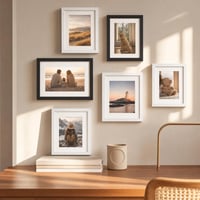 RUN HELIX Fotorámik A3 Čierny - 29,7 x 42 cm Drevený rám na obrazy s bielou paspartou, s nerozbitným akrylovým sklom - Rám na plagáty a diplomy na zavesenie na stenu 8