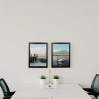RUN HELIX Fotorámik A3 Čierny - 29,7 x 42 cm Drevený rám na obrazy s bielou paspartou, s nerozbitným akrylovým sklom - Rám na plagáty a diplomy na zavesenie na stenu 6