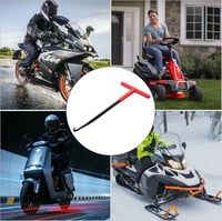 Rundago Kipufogó rugó kampó T horog rugóhúzó acél T markolattal motorhoz kerékpárhoz robogóhoz 16 x 8,5 cm 6