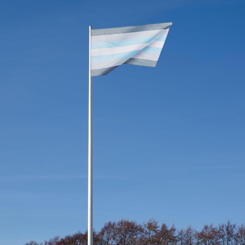 Runesol Demiboy Pride Zászló 150x90cm, LGBT+ Büszkeség Zászló Beltéri Kültéri