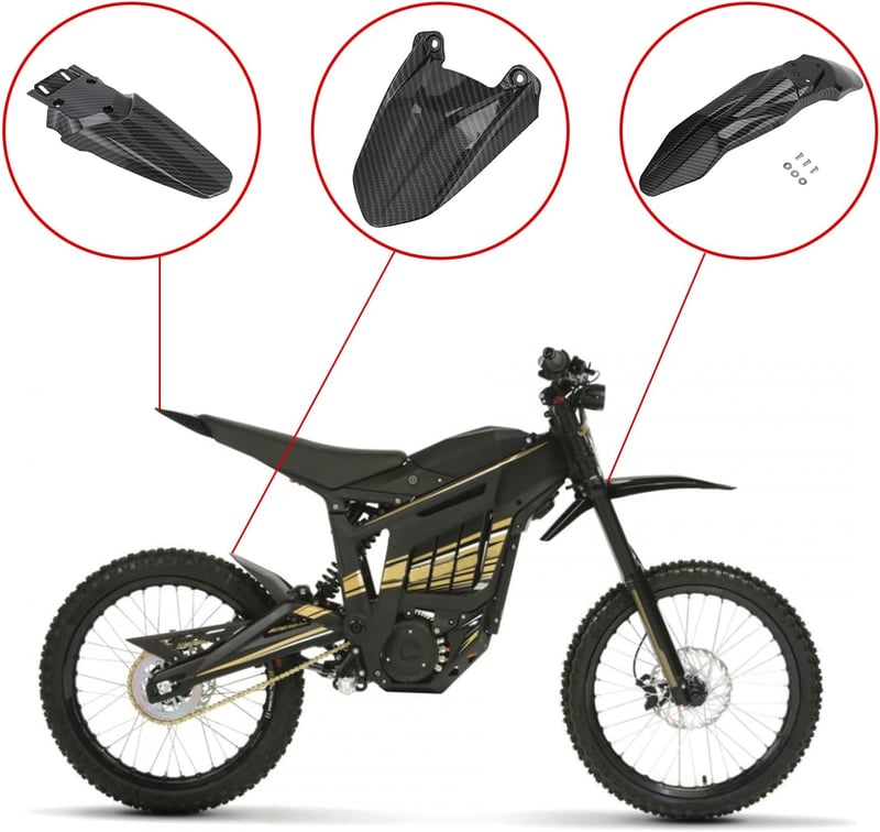 Runfarr Talaria Sting MX3 MX4 motorkerékpár sárvédő szett elöl-hátul karbon