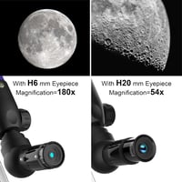 Runprism Csillagászati Távcső Gyerekeknek 360/50mm - Kék Hordozható Refraktoros Teleszkóp Kezdőknek, Égbolt és Táj Megfigyeléshez, Ajándék A 7