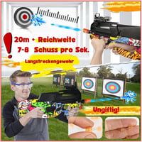 RUNQI Elektromos Gel Blaster P90 Pisztoly Biztonsági Szemüveggel Piros - Red Graphite 5