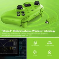 RunSnail Ultimate 2 2.4G vezeték nélküli kontroller PC Android iOS Steam TMR analóg Hall effektus taktíl ravaszok RGB tűzgyűrű töltő dokkoló 3