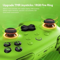 RunSnail Ultimate 2 2.4G vezeték nélküli kontroller PC Android iOS Steam TMR analóg Hall effektus taktíl ravaszok RGB tűzgyűrű töltő dokkoló 2