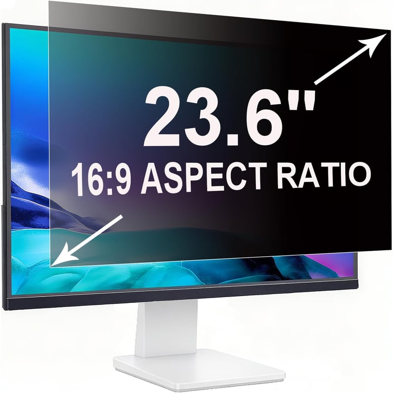 ruord 23.6" monitorra Privacy Film kékfény szűrővel és tükröződésmentes védelemmel