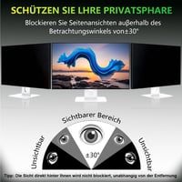 ruord 23.6" monitorra Privacy Film kékfény szűrővel és tükröződésmentes védelemmel 3