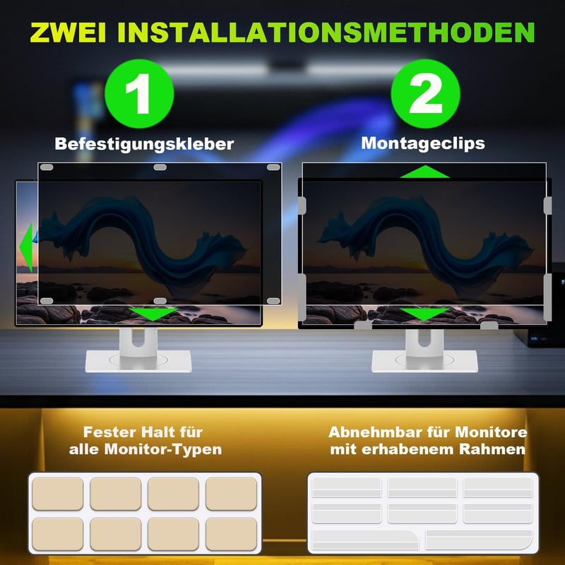 ruord 23.6" monitorra Privacy Film kékfény szűrővel és tükröződésmentes védelemmel