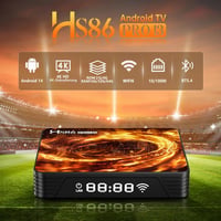 TV Box RUPA HS86 PRO13 Android 14.0, RK3528, 4GB/32GB, 4K/8K, WiFi6 Dual Band, HDR10+, 100M Ethernet, BT5.0, s diaľkovým ovládačom s hlasovým ovládaním 2