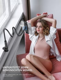 Rupoku flexibilný držiak na tablet s husím krkom na posteľ pre iPad Air Mini, Samsung Galaxy, Switch, Kindle a iPhone, pre zariadenia s uhlopriečkou 4,0 – 10,5 palca 5