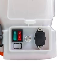 Elektrický postrekovač RURIS RSE 1400S – 14 l nádrž, 12V 8Ah batéria, teleskopická kovová tyč, tlak 6 bar, automatické miešanie, oranžová 7