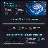 11-palcový tablet RUSHAR, Android 15, 36 GB RAM + 256 GB ROM (2 TB TF), 5G/2,4G WiFi, osemjadrový procesor 2,0 GHz, 2000x1200, 8000 mAh, 13 MP + 8 MP, GPS, rozpoznávanie tváre 3