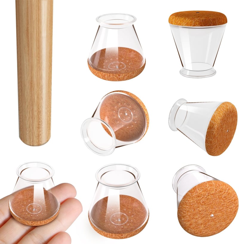 RUSIDO 20db kerek szék lábvédő, szilikon védőkupak 13-22,9mm, parkettvédelem