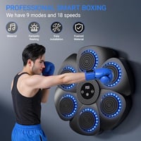 Ruspela Bluetooth Boxzsák Felnőtteknek 9 Mód 18 Sebesség LED Világítás 3