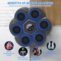 Ruspela Bluetooth Boxzsák Felnőtteknek 9 Mód 18 Sebesség LED Világítás 5