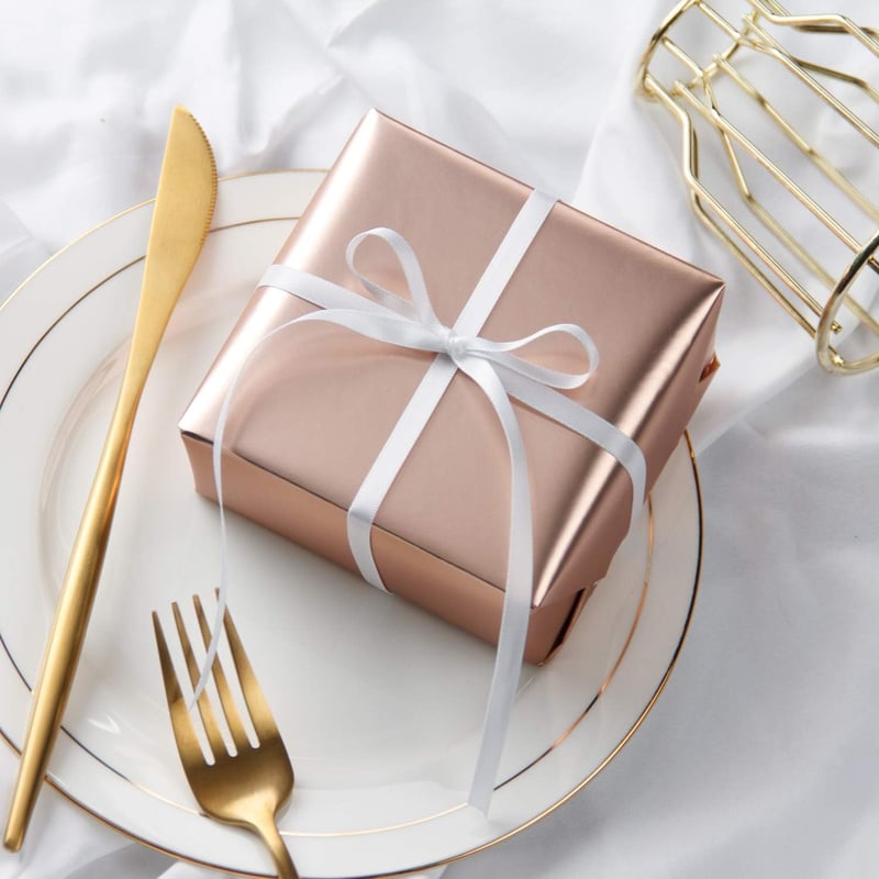 RUSPEPA Rosegold Metál Ajándékpapír 44cm x 10m Matte Felület
