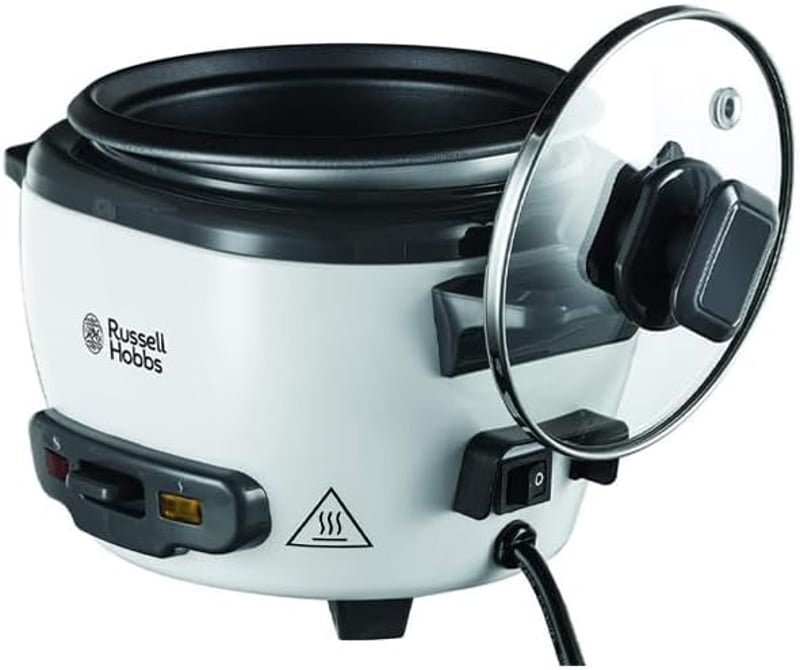 Russell Hobbs 0,4 literes mini rizsfőző, melegen tartás funkcióval, teflon bevonatú levehető edénnyel