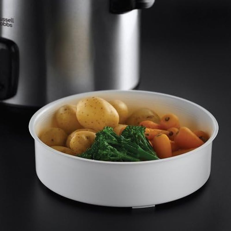 Russell Hobbs 1.8L rizsfőző melegentartó funkcióval, gőzöléssel és rozsdamentes acél kialakítással