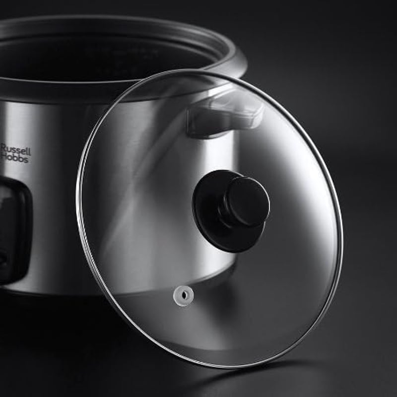 Russell Hobbs 1.8L rizsfőző melegentartó funkcióval, gőzöléssel és rozsdamentes acél kialakítással